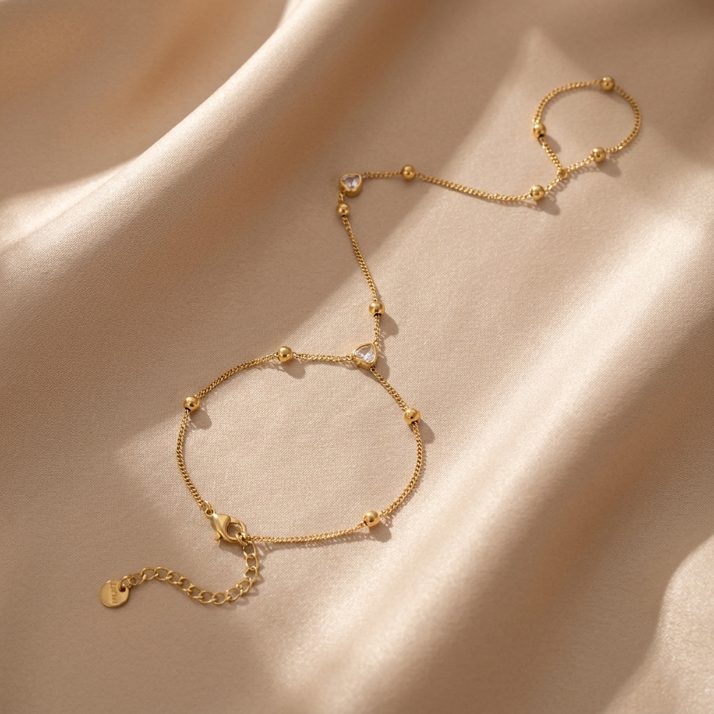 Lily Gold Hand Chain