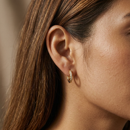 Alexandra Eternity Hoop Earrings