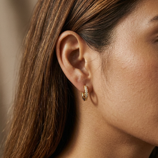 Alexandra Eternity Hoop Earrings