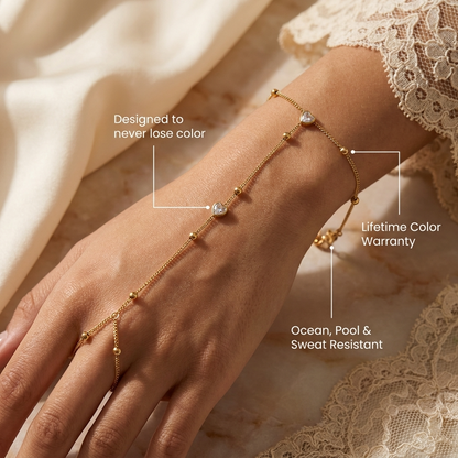 Lily Gold Hand Chain