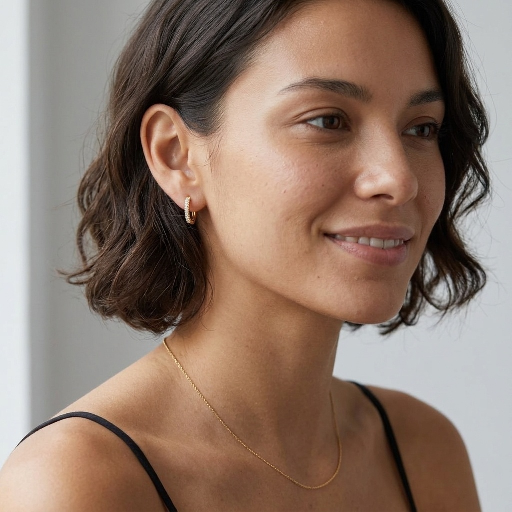 Alexandra Eternity Hoop Earrings