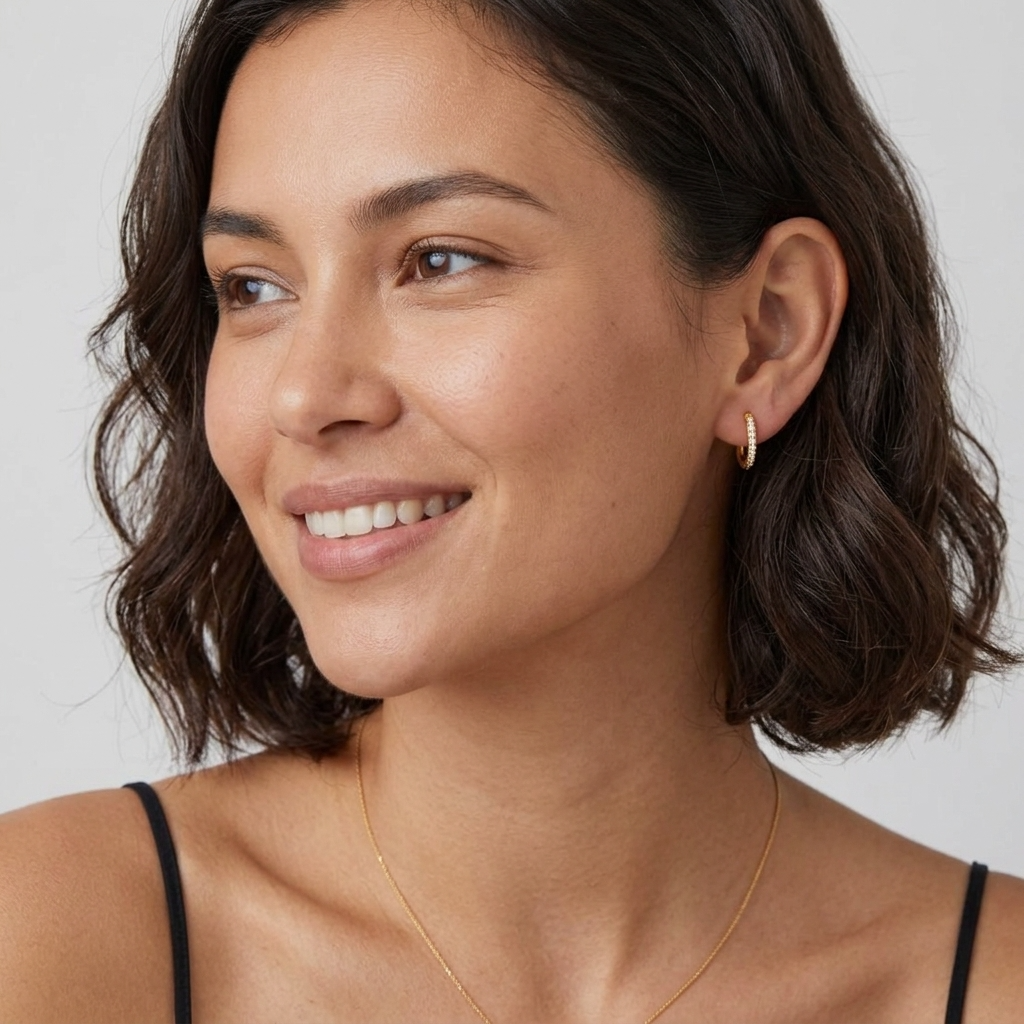 Alexandra Eternity Hoop Earrings