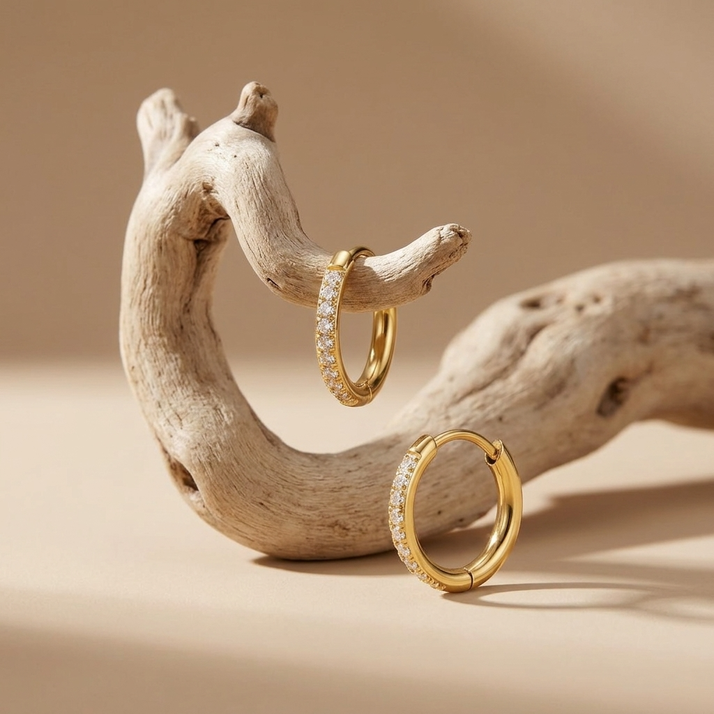 Alexandra Eternity Hoop Earrings