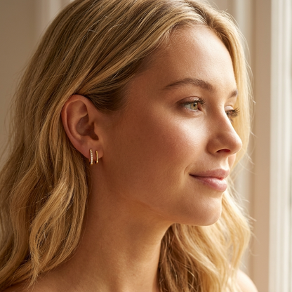 Josephine Gold & Crystal Claw Earrings