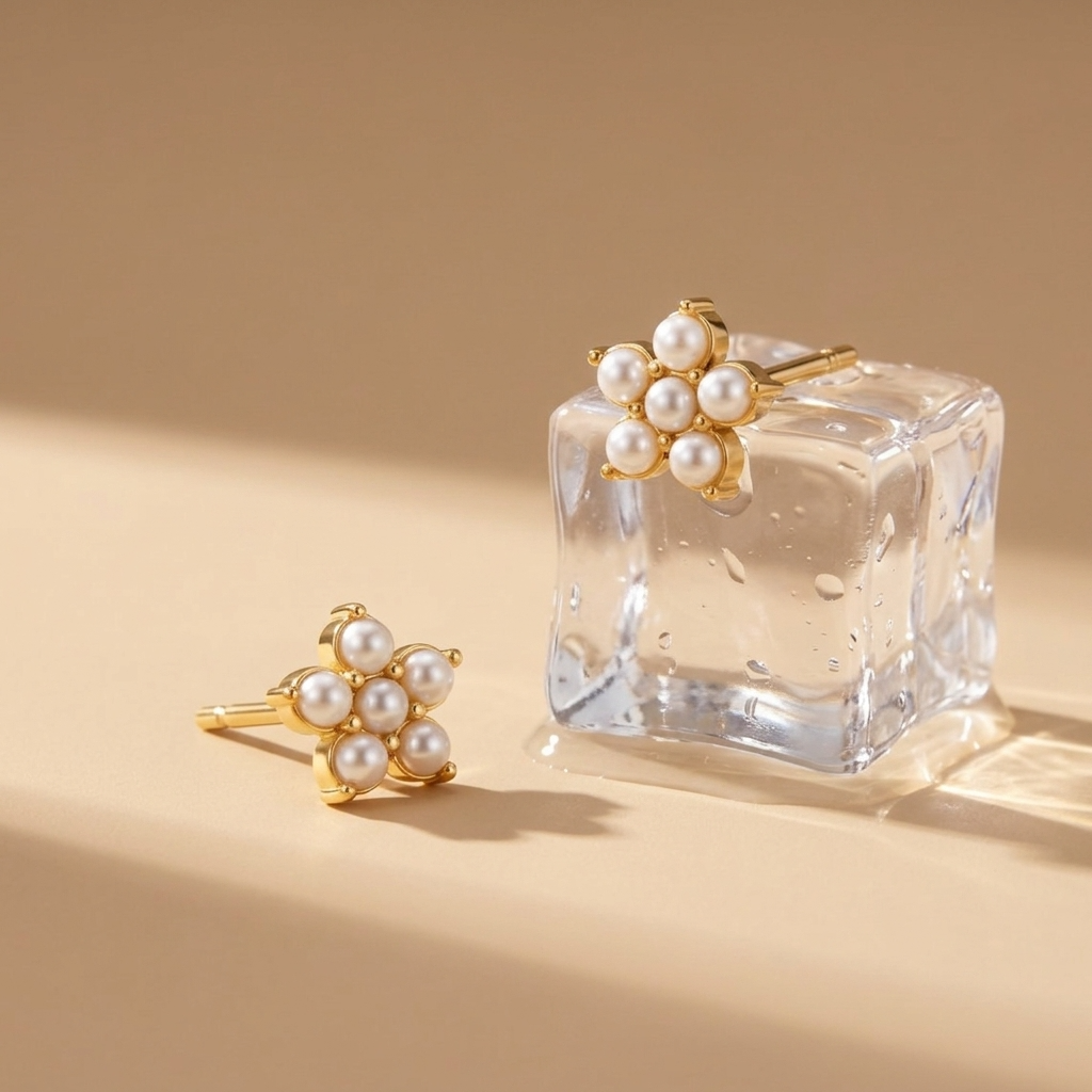 Charlotte Pearl Bloom Stud Earrings