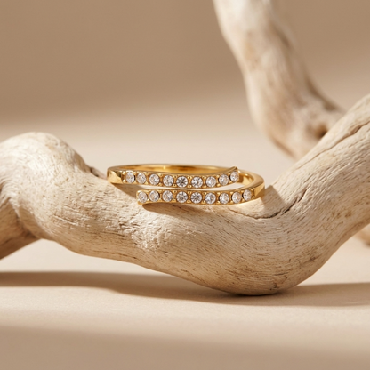 Adelaide Gold & Crystal Wrap Ring