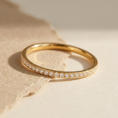 Charlotte Eternity Crystal Ring