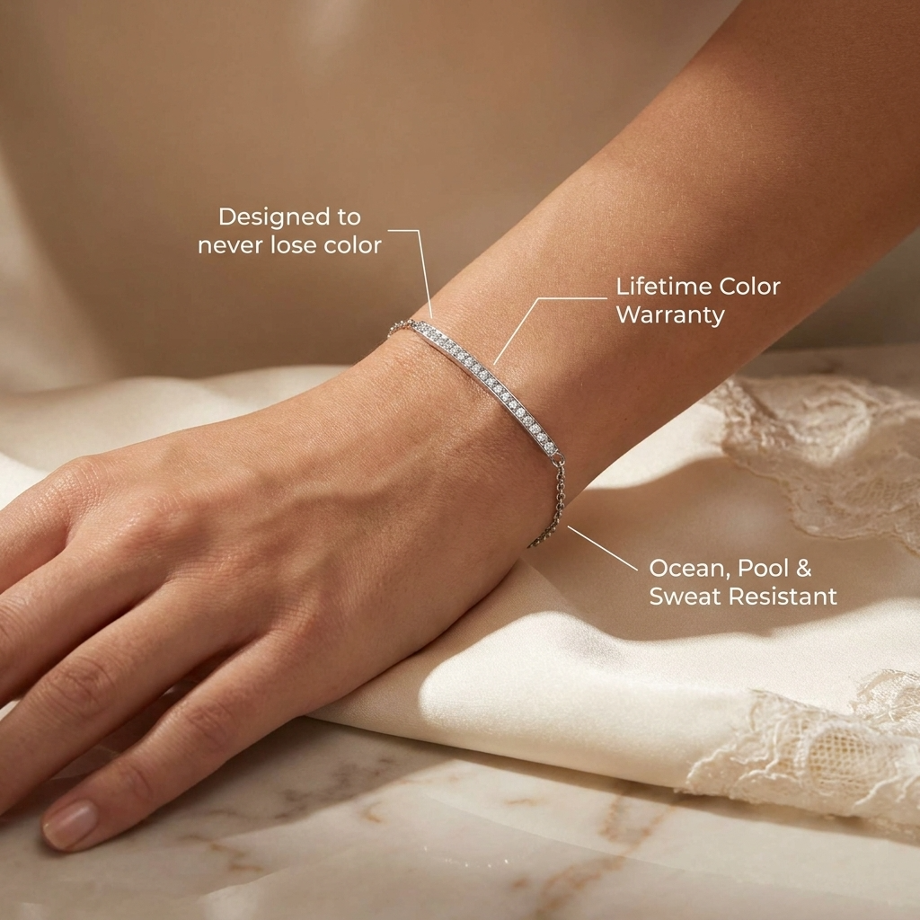 Alexandra Crystal Bar Bracelet