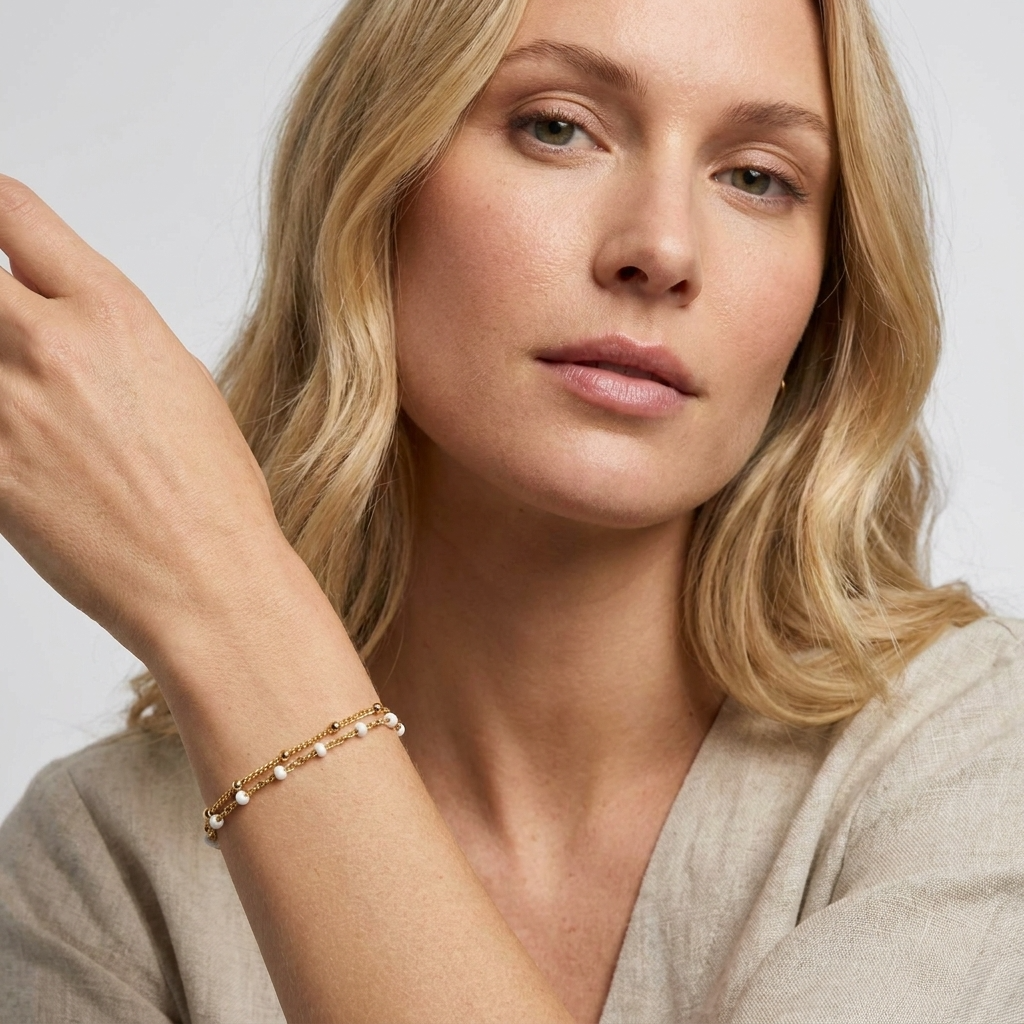 Victoria Double Beaded Bracelet