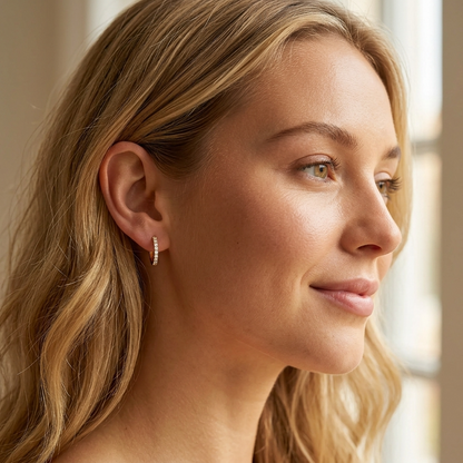 Molly Diamond Huggie Earrings