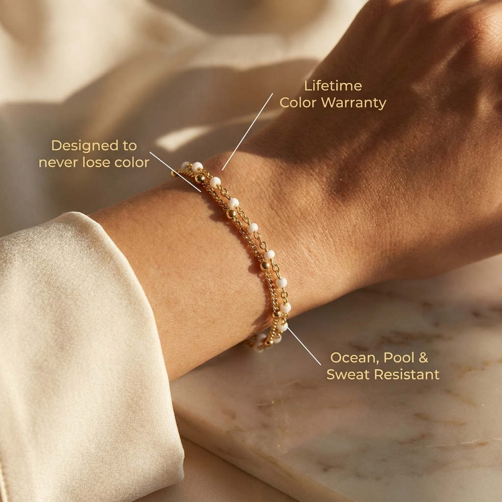 Victoria Double Beaded Bracelet
