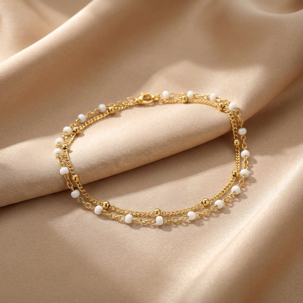 Victoria Double Beaded Bracelet