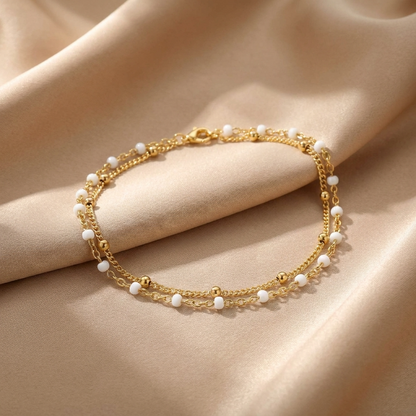 Victoria Double Beaded Bracelet
