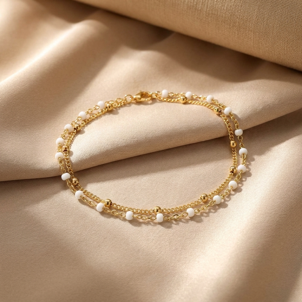 Victoria Double Beaded Bracelet
