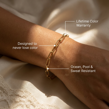 Anne Paperclip Chain Bracelet