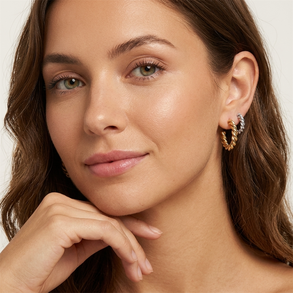 Sophie Twisted Hoop Earrings