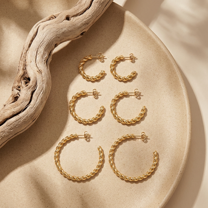 Sophie Twisted Hoop Earrings