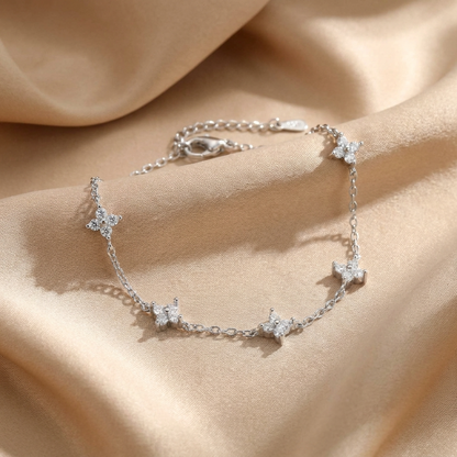 Eleanor Crystal Flower Bracelet