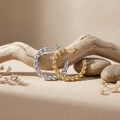 Sophie Twisted Hoop Earrings