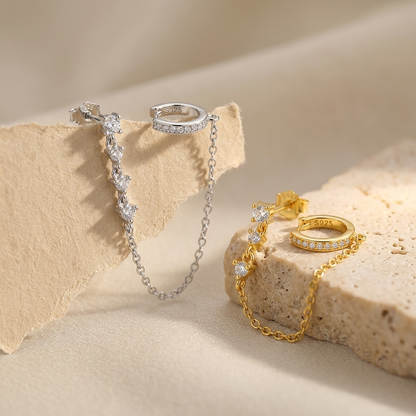 Eleonore Chain Cuff Earrings