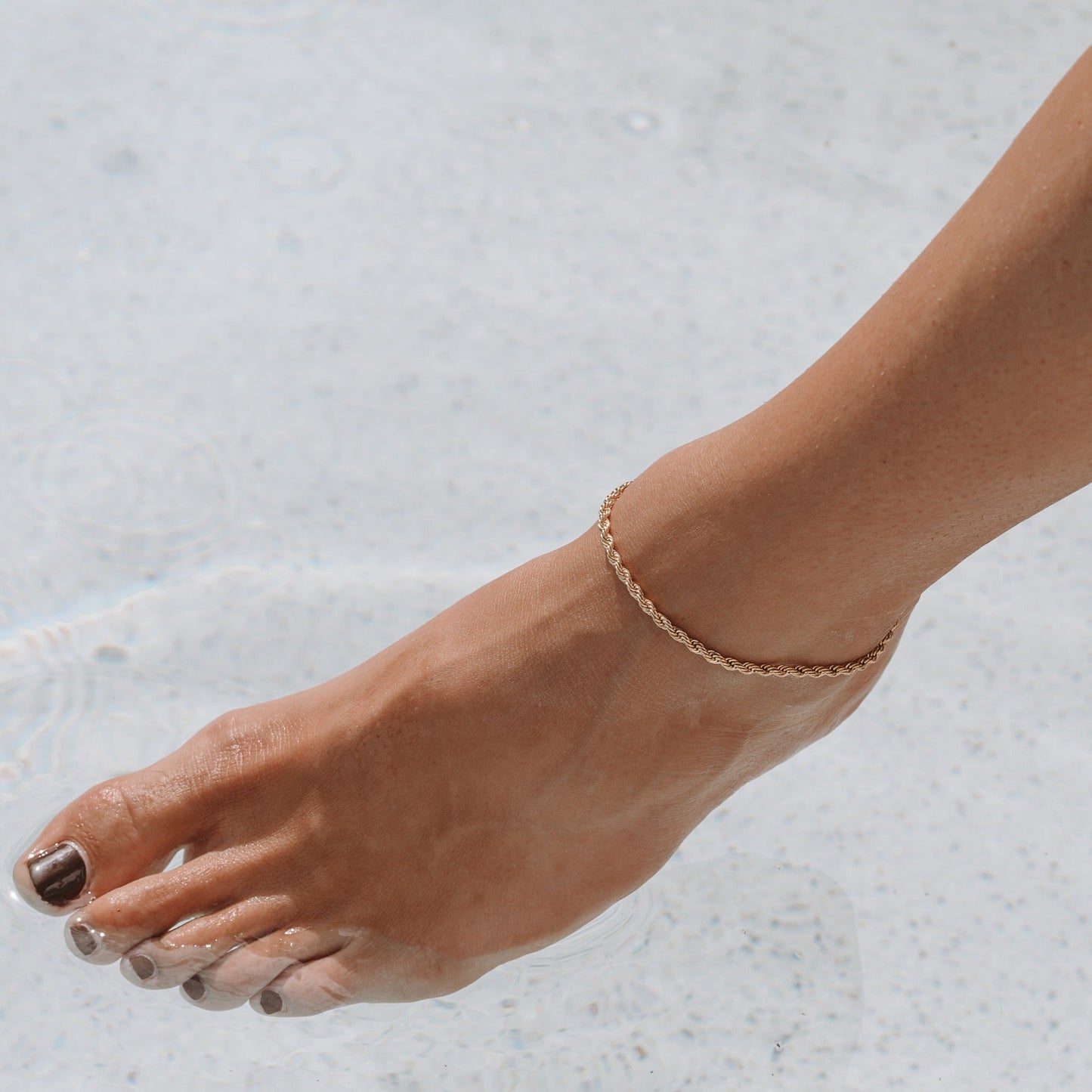 Alexandra Rope Gold Anklet