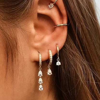 Beatrice Diamond Hoop Earrings