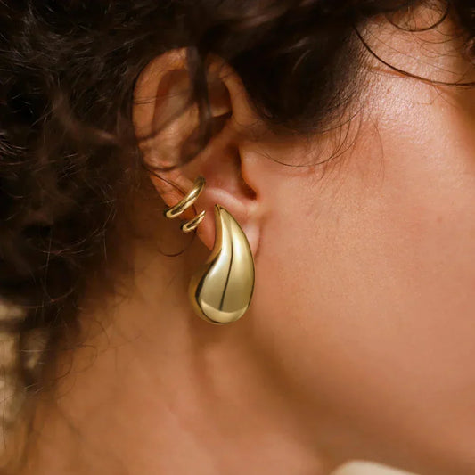 Elena Gold Teardrop Earrings
