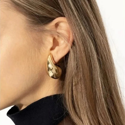 Elena Gold Teardrop Earrings