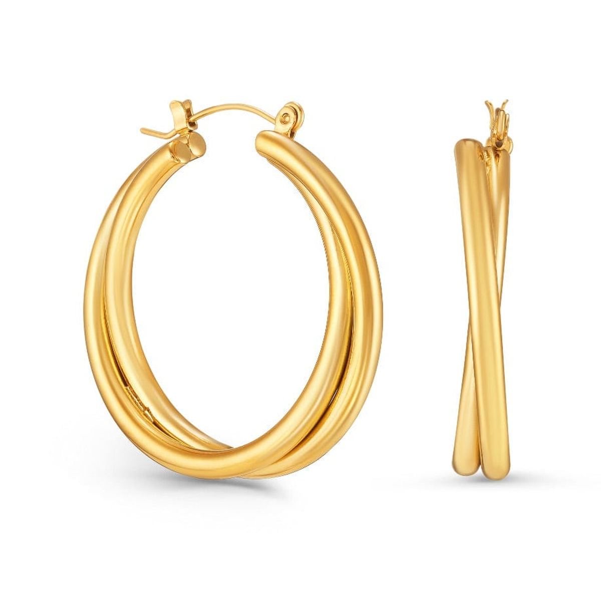 Thalia Gold Hoop Earrings