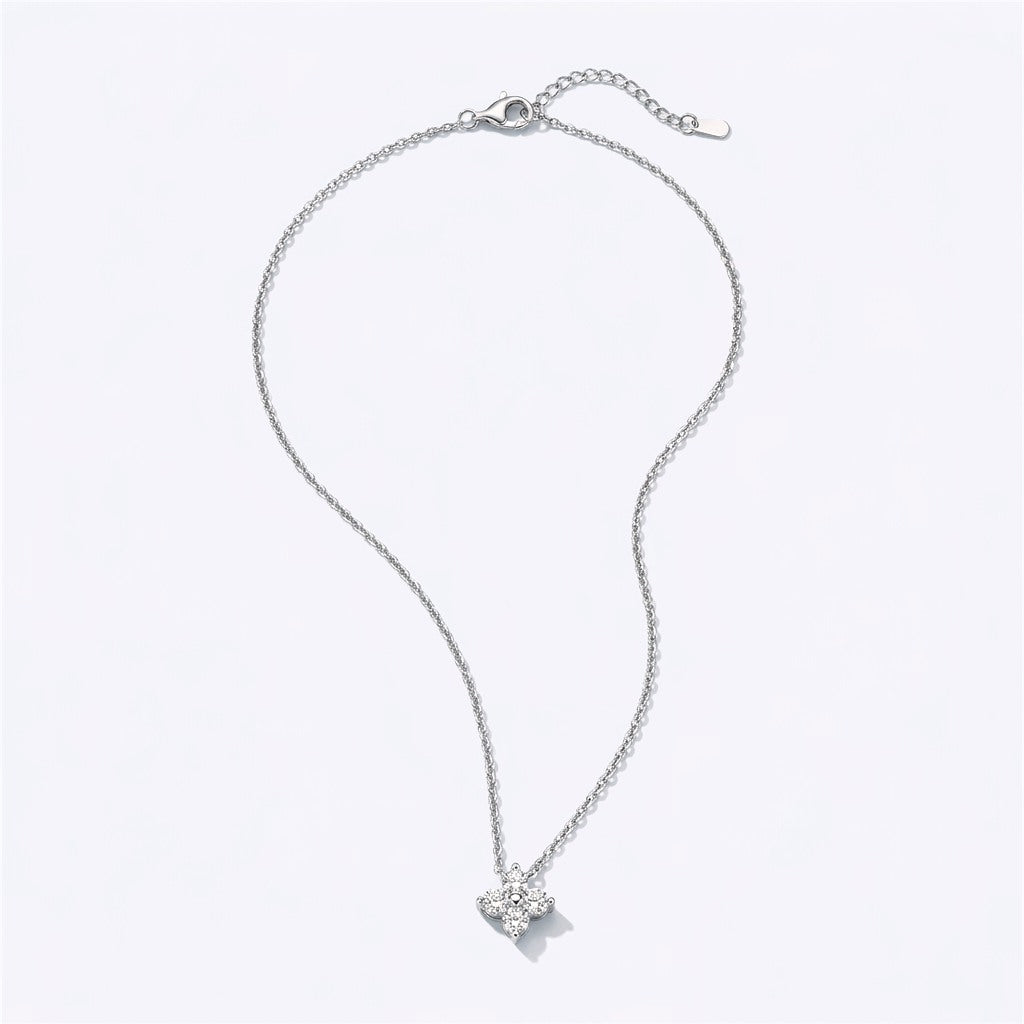 Georgina Crystal Flower Necklace