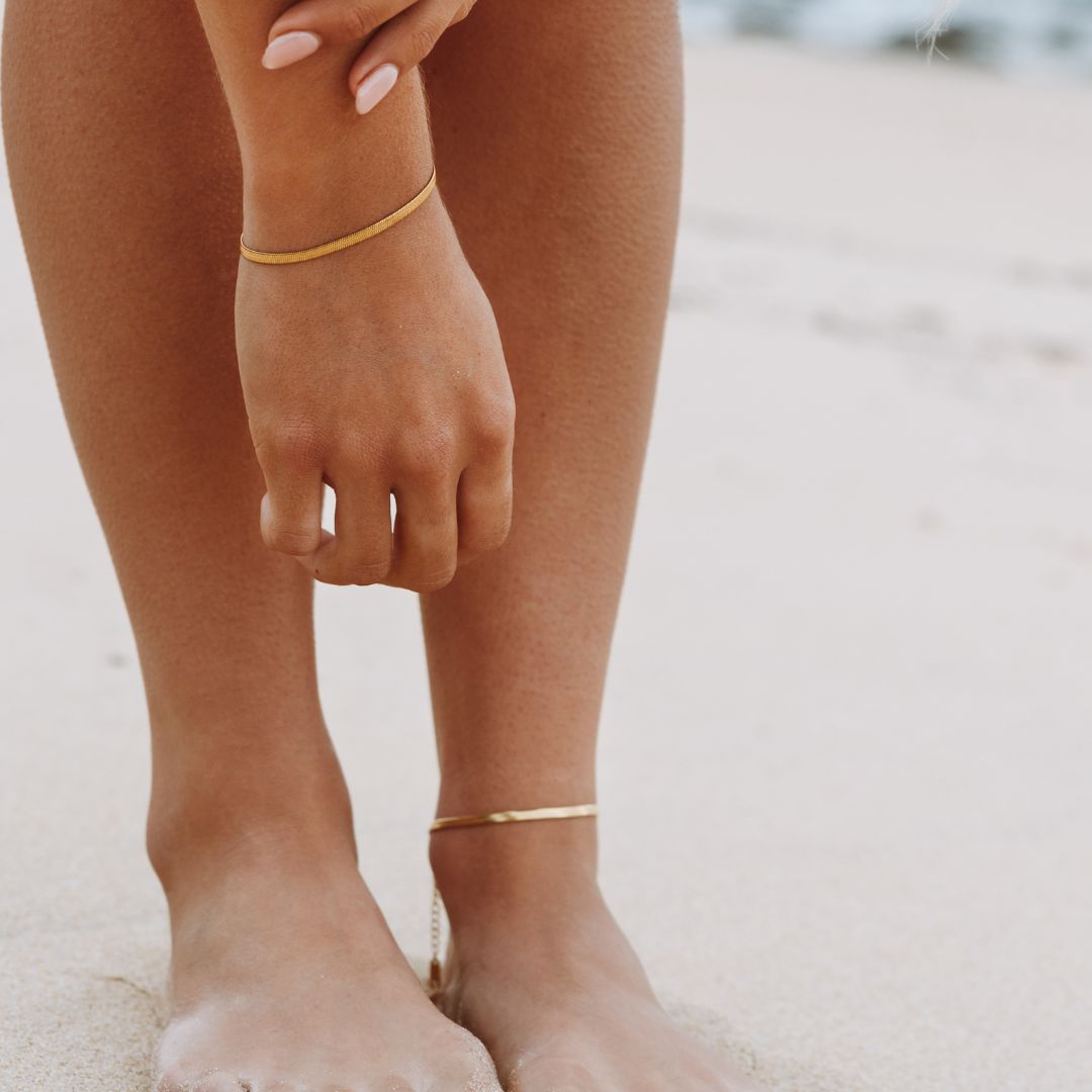 Catherine Twist Gold Anklet