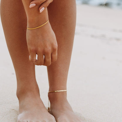 Catherine Twist Gold Anklet